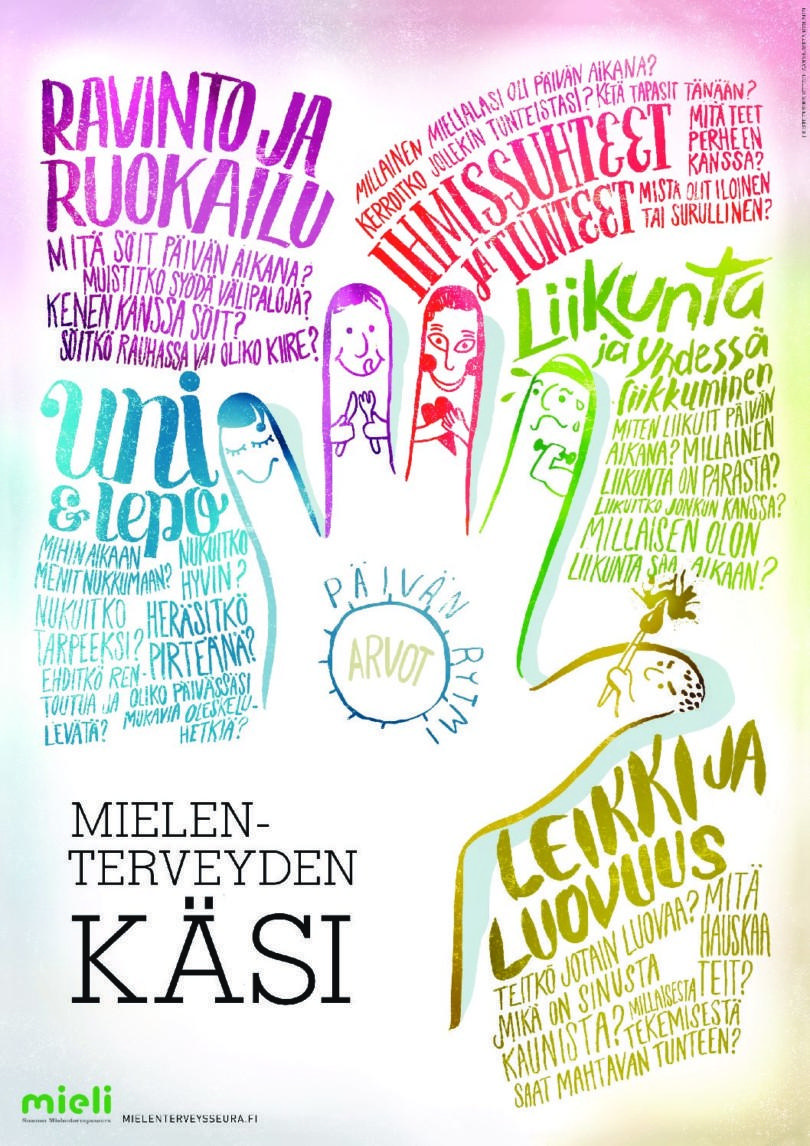 Mielenterveyden K si juliste Neuvolaan Ja Varhaiskasvatukseen MIELI Ry