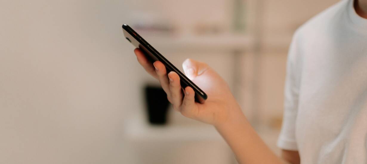 A person with a phone